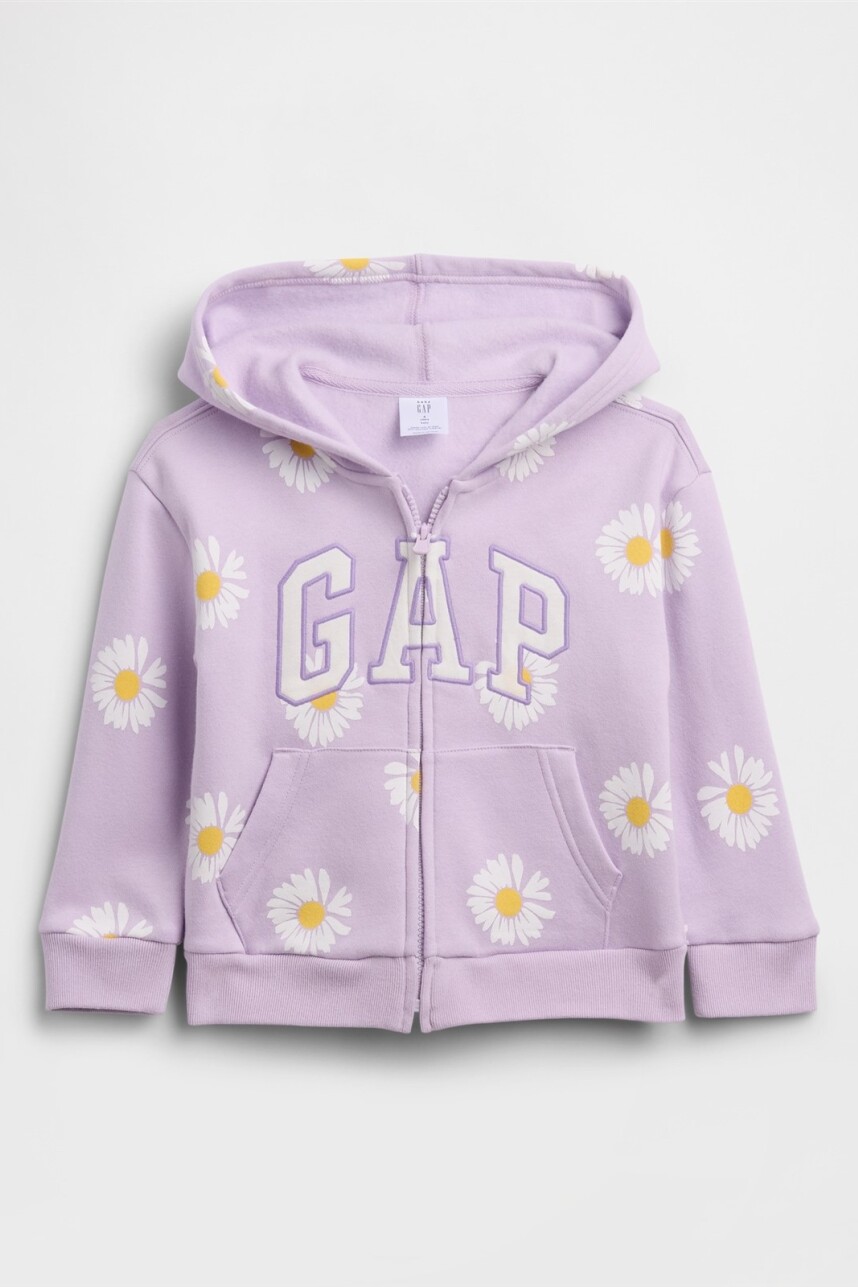 Canguro Con Cierre Logo Gap Toddler Niña Nostalgic Lavender