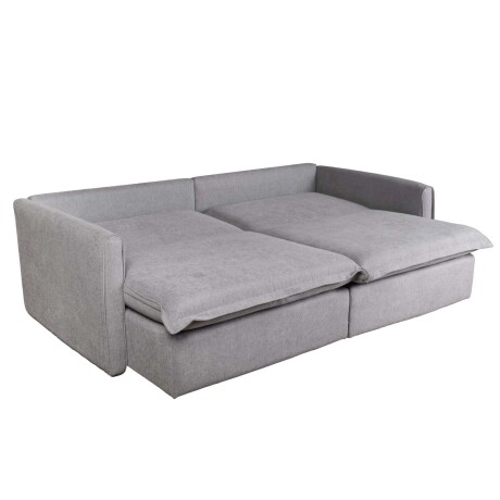 SOFÁ CAMA 3 CUERPOS TELA GRIS VERONA