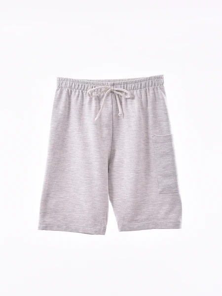 SHORT TEO GRIS CLARO