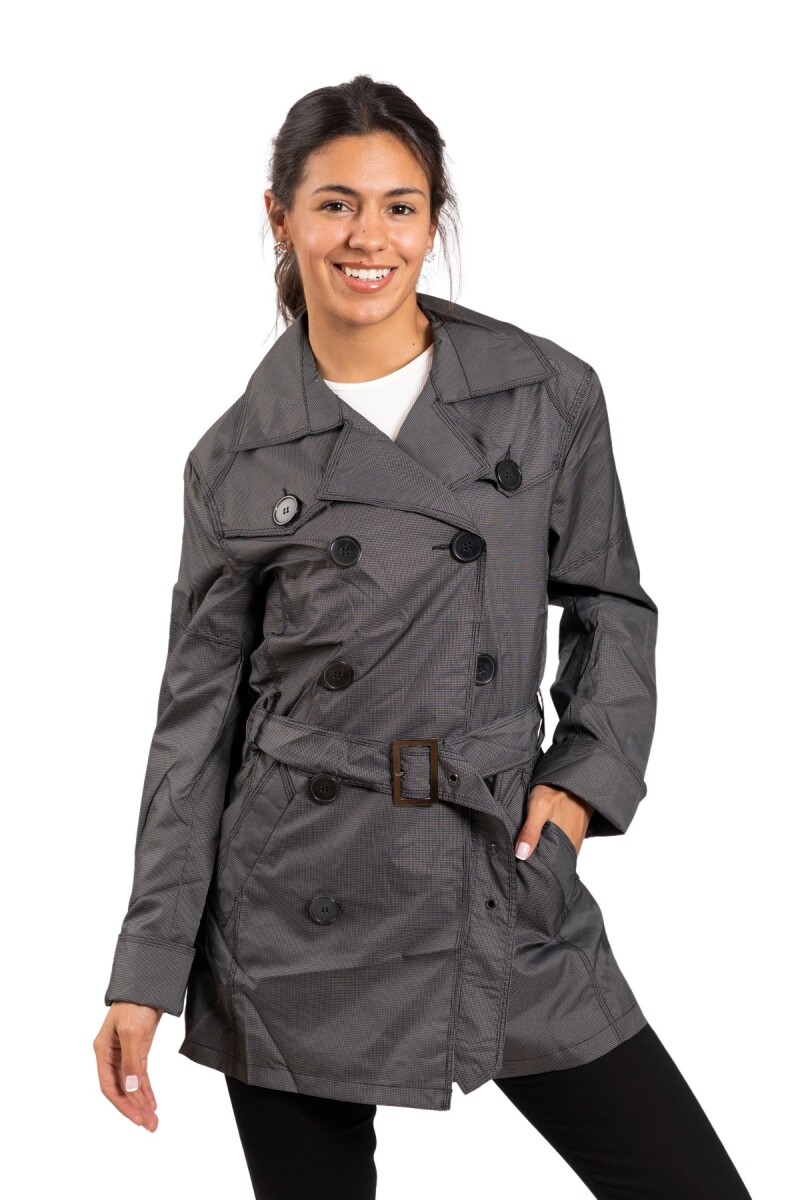 CHERRY TRENCH COAT - DARKGREY 