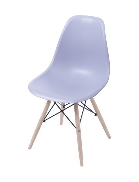 SILLA EAMES COMEDOR CON BASE EN MADERA GRIS SILLA EAMES COMEDOR CON BASE EN MADERA GRIS