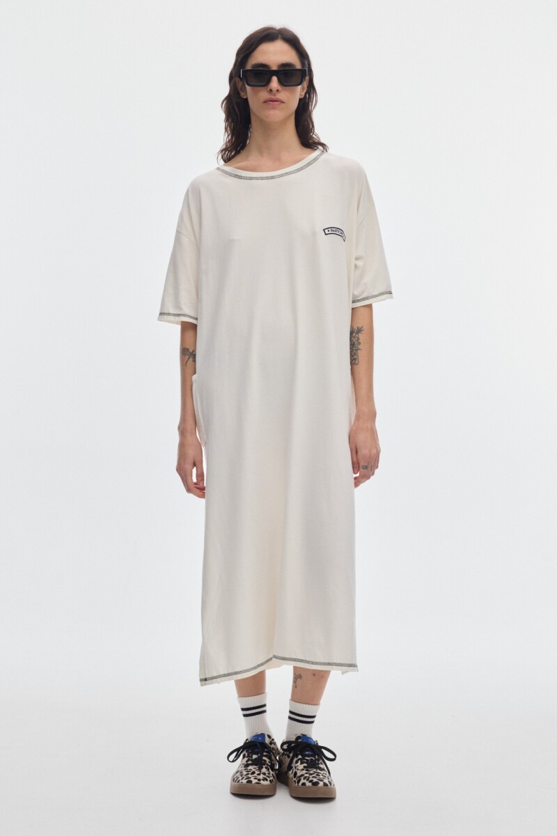 Vestido Pad Bold Offwhite