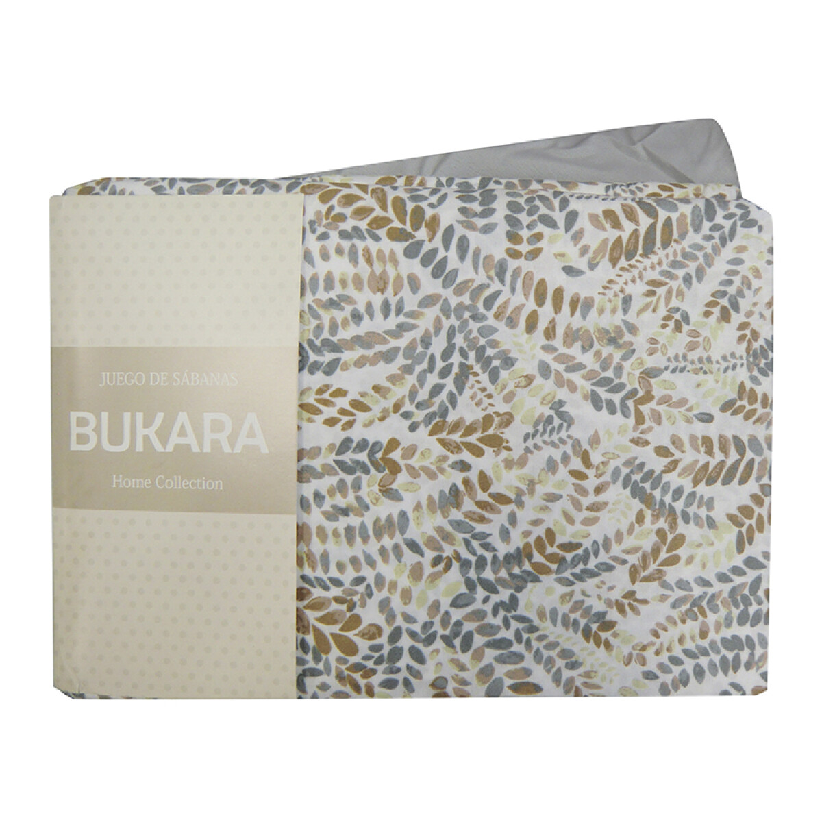 Juego Sábanas 1 Plaza y Media Bukara 100% Microfibra - D242-01 