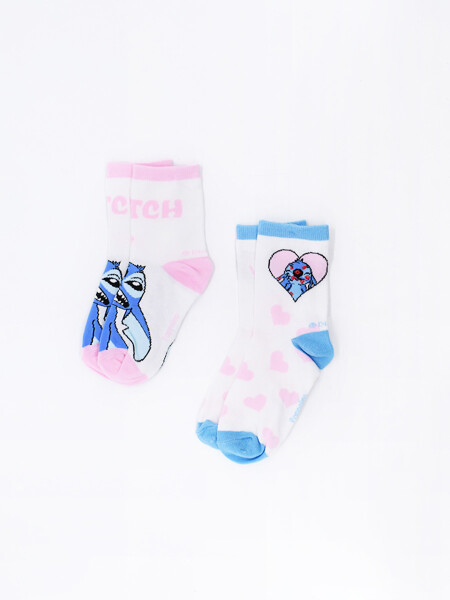 MEDIAS HEARTS STITCH PACK X2 VARIANTE 1