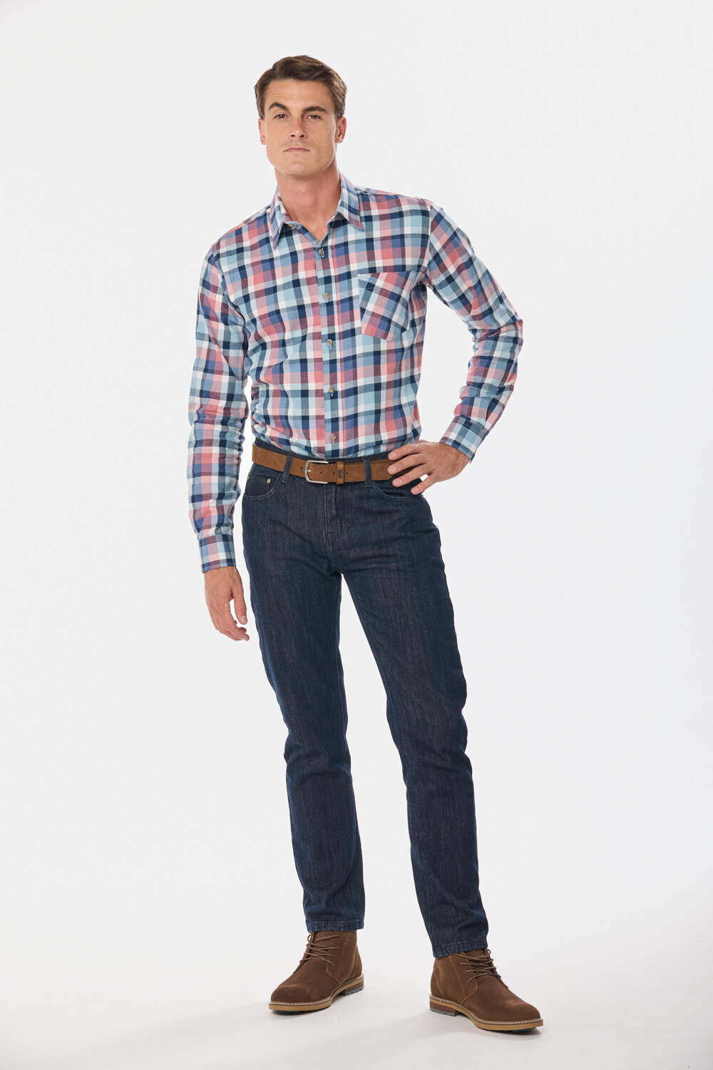 PANTALÓN DE JEAN CLÁSICO Azul Oscuro
