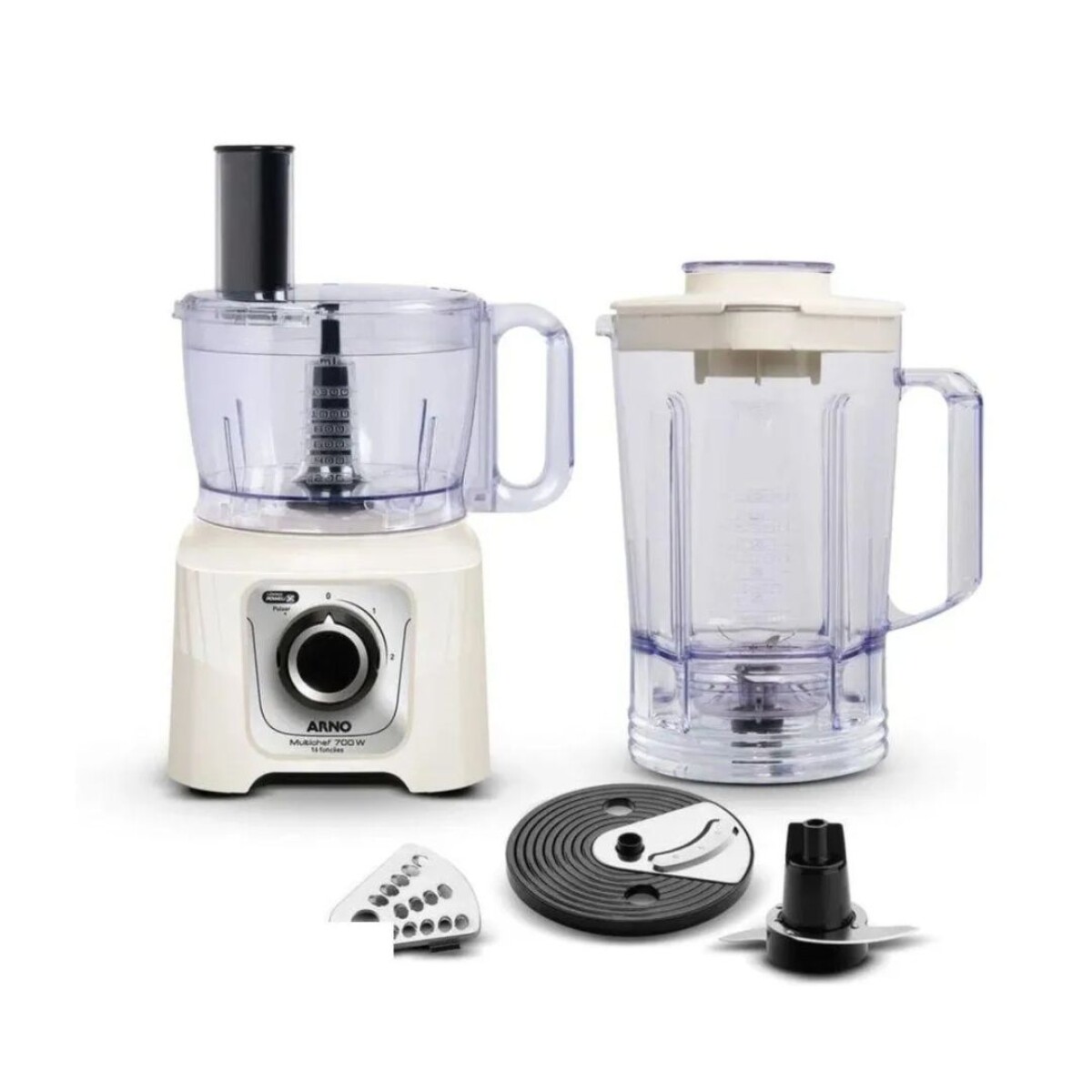 Multiprocesador de alimentos Arno Multichef | 4 en 1 | Potencia de 600W. 