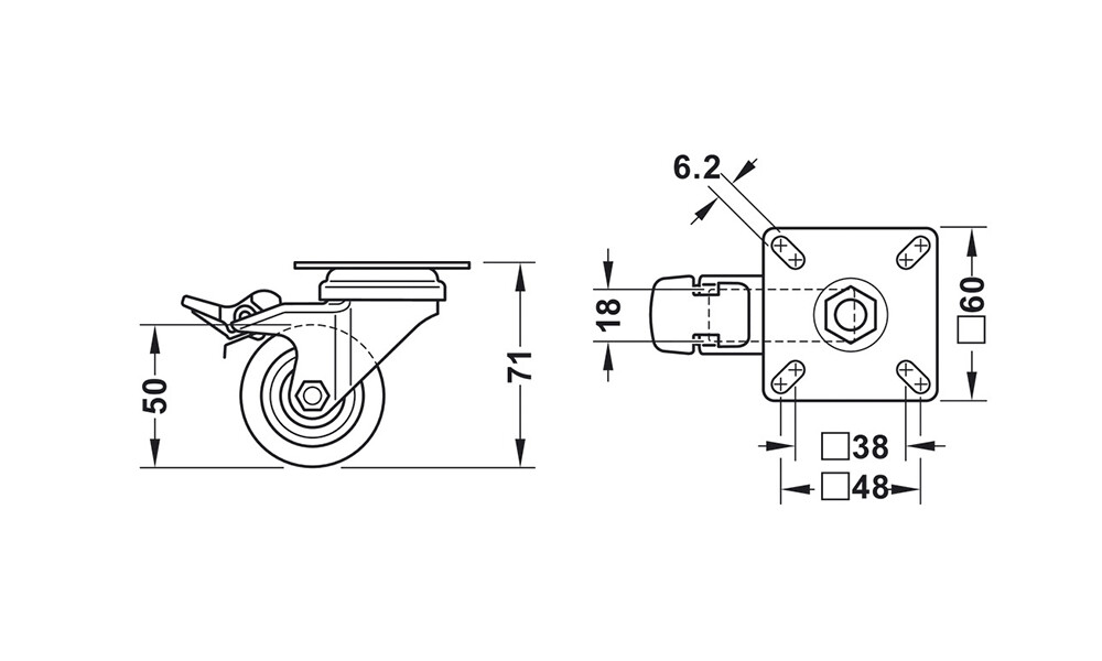 Rueda de goma 663.16.910 40kg Rueda De Goma 663.16.910 40kg