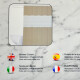 Cortina de baño 180 x 200 BEIGE