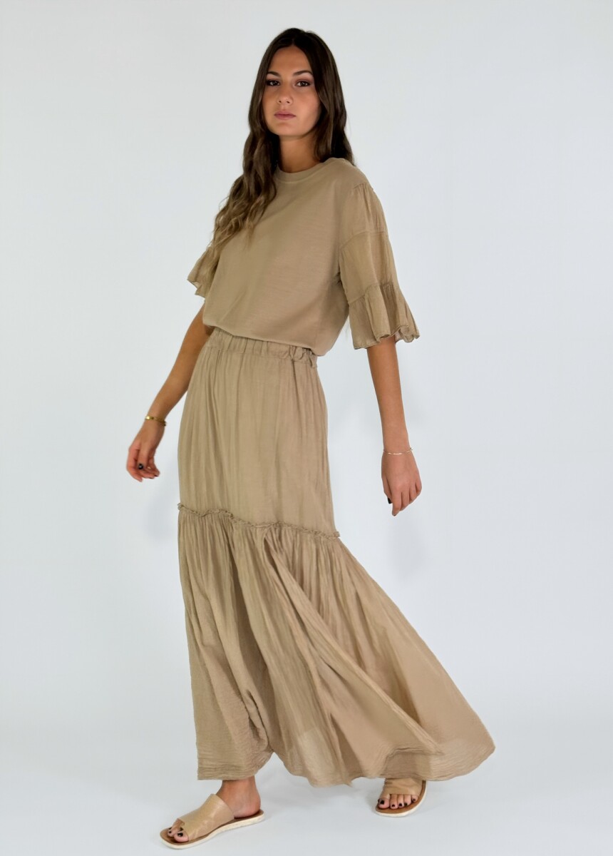 POLLERA MONTERROSSO - CAMEL 