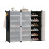 Armario Organizador de Zapatos IMBACK IBK-PLC003 | 6 Puertas, Modular, Resistente y Gran Capacidad Negro Armario Organizador de Zapatos IMBACK IBK-PLC003 | 6 Puertas, Modular, Resistente y Gran Capacidad Negro