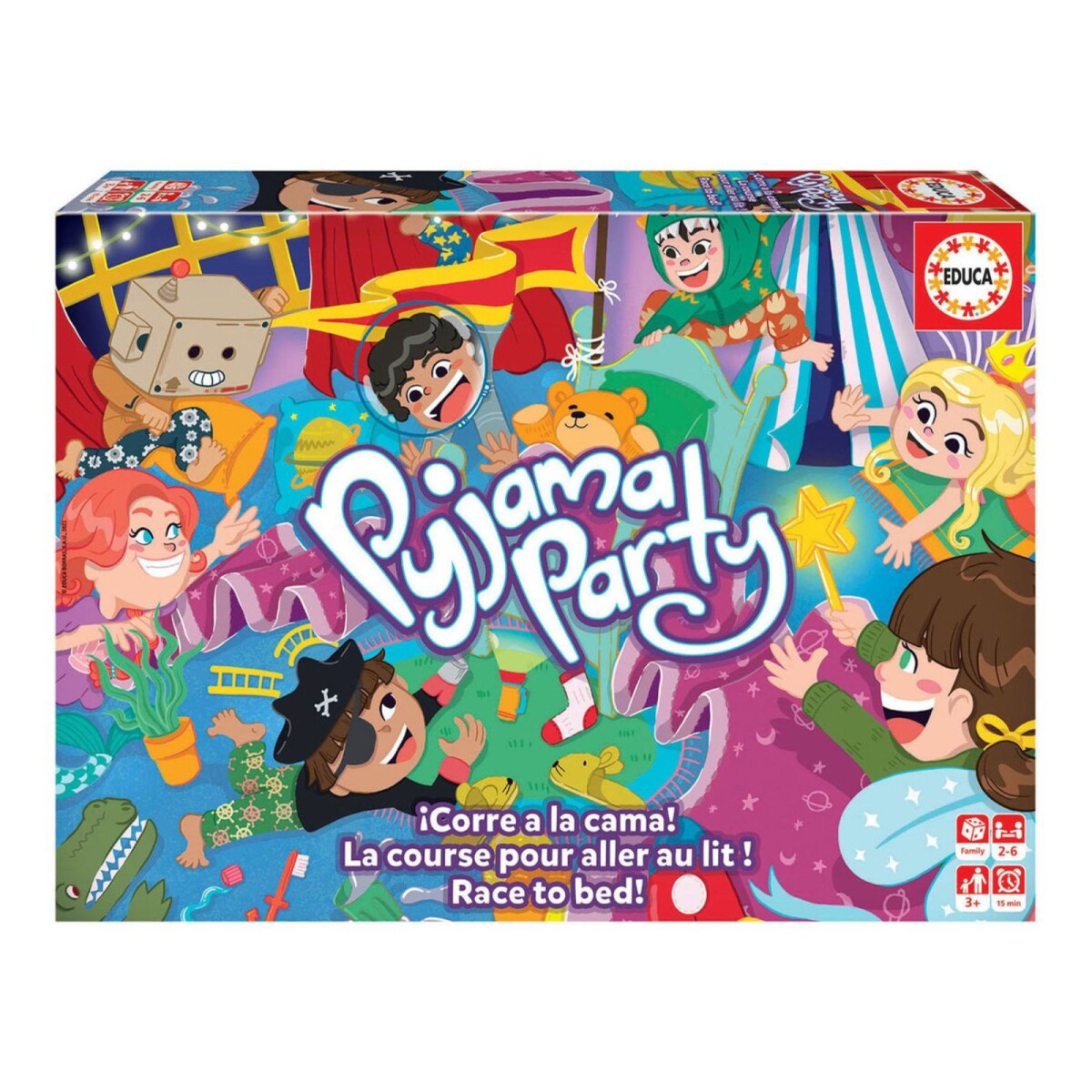 Juego Pijama Party Rompecabezas Pijamada Educa Niños 