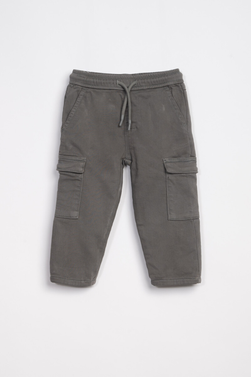 Pantalón cargo - Gris Oscuro 