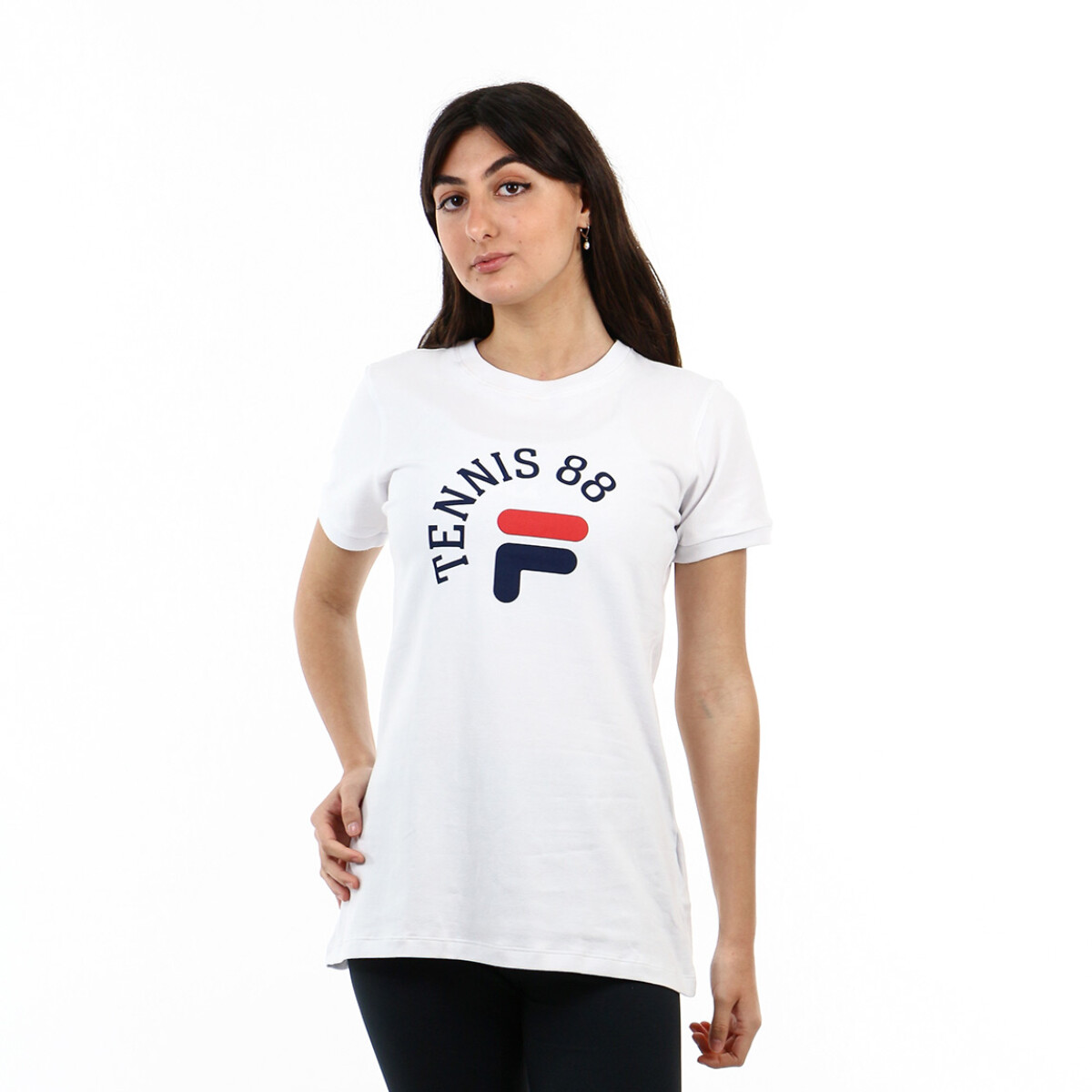 Fila Remera Femenina Court Club - White - Blanco 