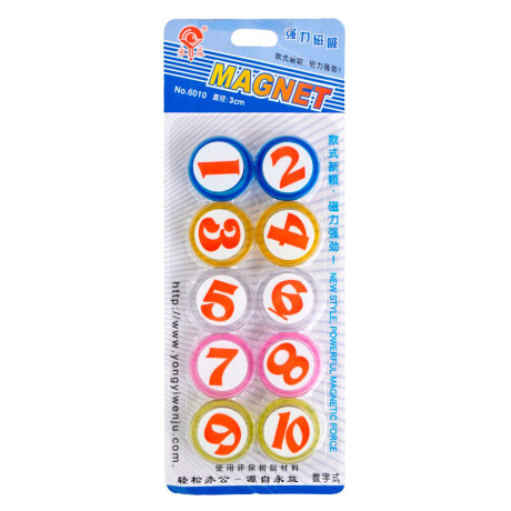 Iman x10pcs con numeros Iman x10pcs con numeros