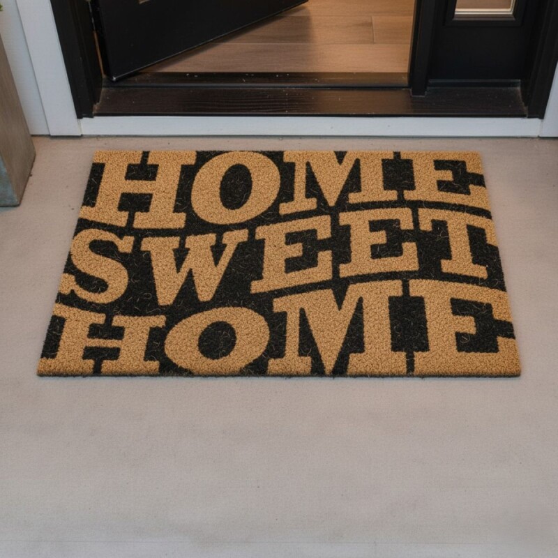 ALFOMBRA COCO RECT HOME SWEET HOME 60X90CM Unica