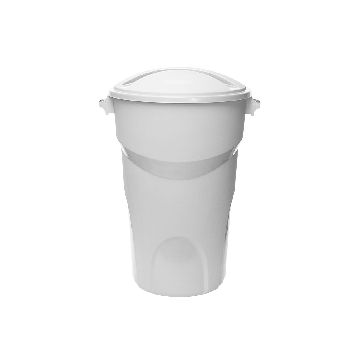 TARRO RESIDUOS CON TAPA 25 LT BLANCA 