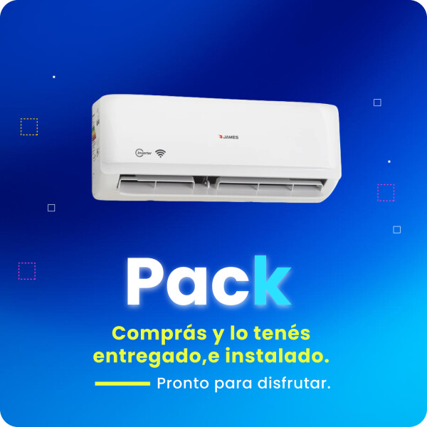 Pack Aire Acondicionado James 18000 BTU AAM-18 GL -INV (CH) + Instalación Pack Aire Acondicionado James 18000 BTU AAM-18 GL -INV (CH) + Instalación
