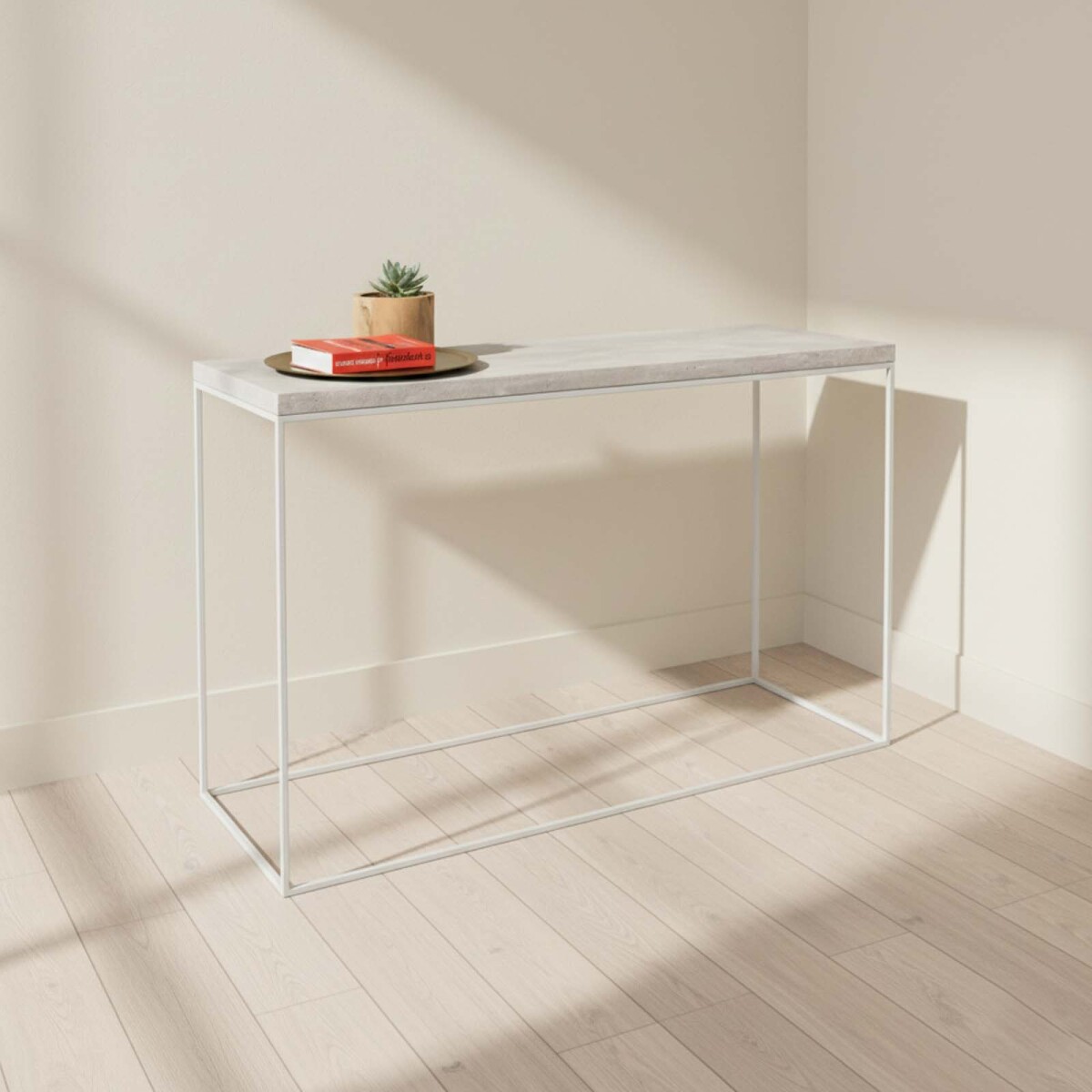 CONSOLA - CEMENTO BLANCO STONE 