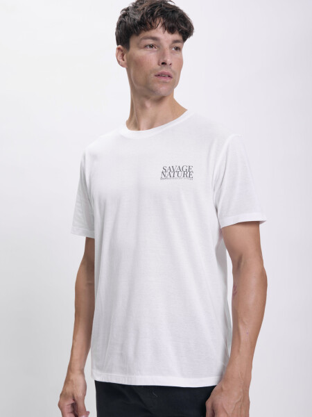 Remera estampa Nature Blanco