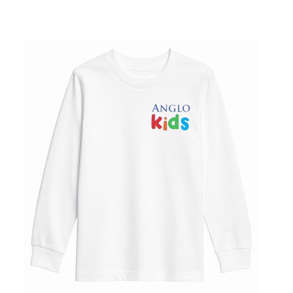 Tshirt Inicial Manga Larga The Anglo School Blanco