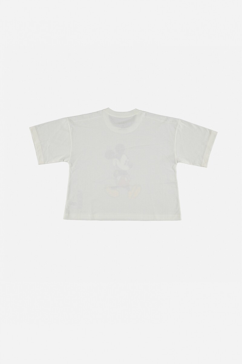 T-shirt de niña teen Mickey BLANCO