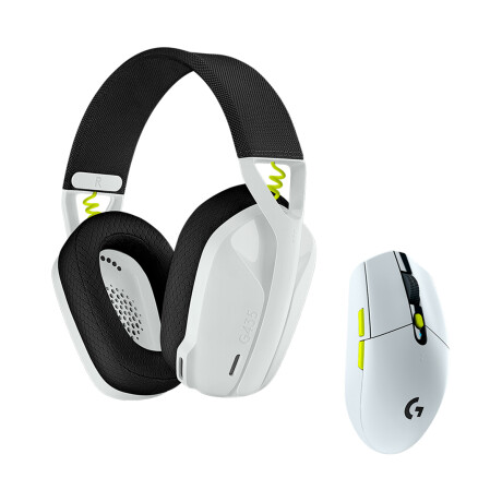 Combo Gaming Inalambrico Logitech Auricular G435 SE + Mouse G305 SE White