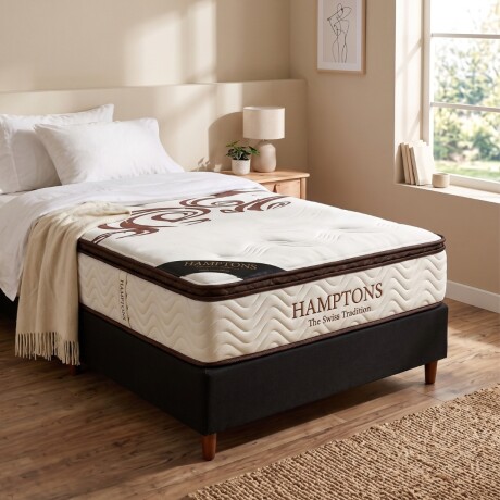 Sommier 1 Plaza HAMPTONS Palladium 80X185 Negro