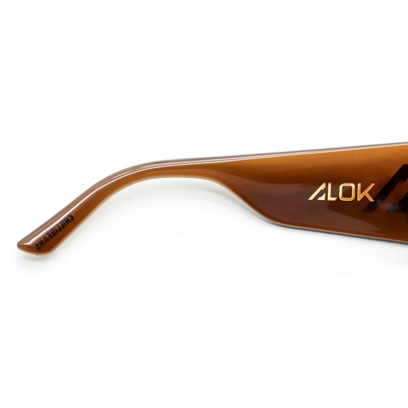 Lentes de Sol Chilli Beans Alok Unisex Marrón Claro