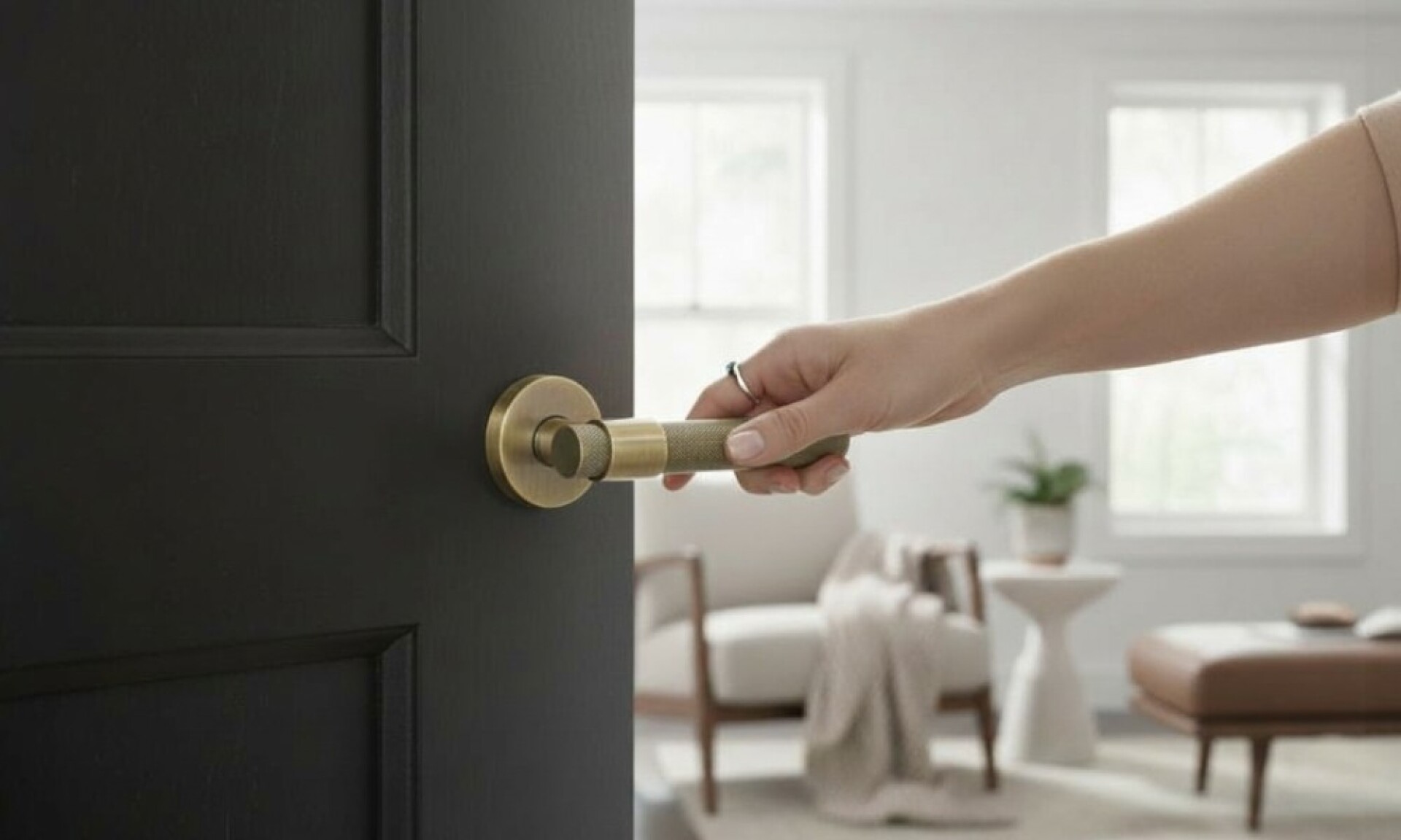 Manija Para Puerta Bronce Viejo Rs-910 Br 