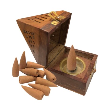 PORTAINCIENSO MADERA PIRAMIDE Portaincienso Madera Piramide