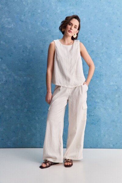 PANTALÓN CARLI Crudo