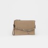 Mini bag Kaia en cuero arrugado Taupe