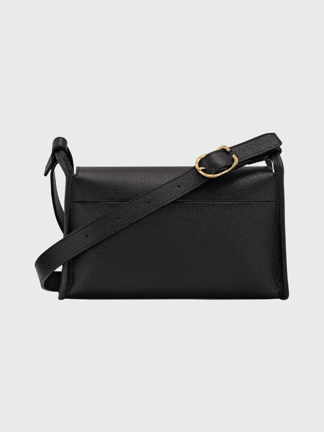 Longchamp - Bolso bandolera de cuero, Le Foulonné. Negro