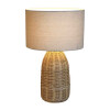 Lampara de Mesa en Rattan Natural Lampara de Mesa en Rattan Natural