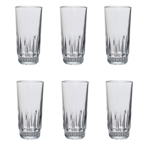 Vaso Vidrio 6.5*14cm 300ml Vaso Vidrio 6.5*14cm 300ml