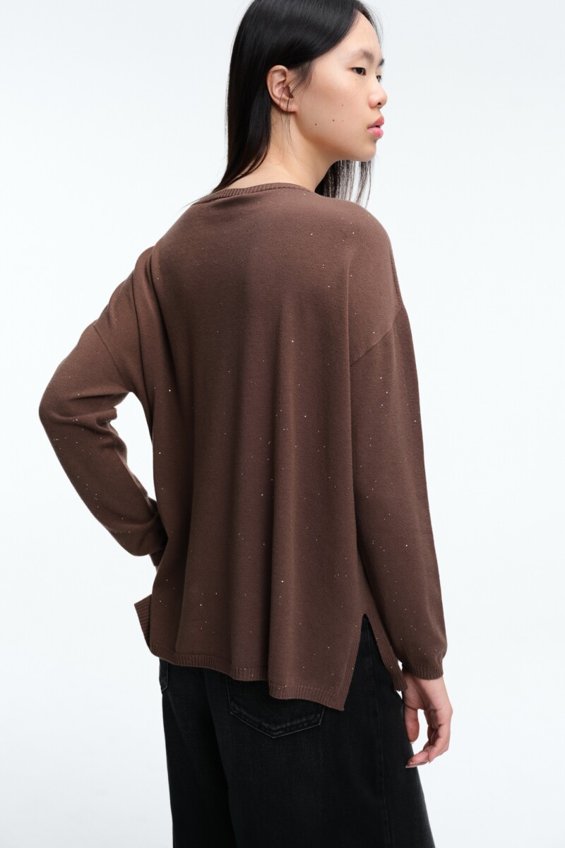 SWEATER BASE Marron