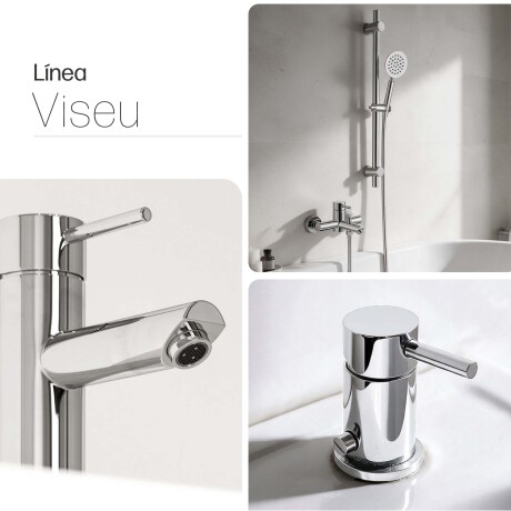 JUEGOS DE GRIFERIA LAVATORIO BAJO BIDET BRILLO VISEU CROMO