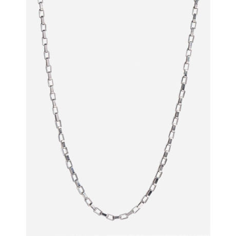 Collar Corto Metal Eslabón Delicado Plateado