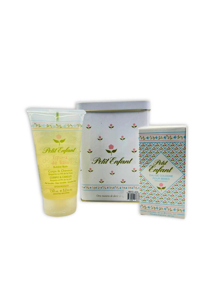Petit Enfant Lata Kids Colonia 60ml + Espuma de baño 150ml 