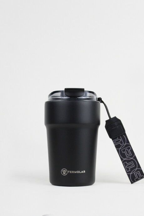 Vaso Termolar con tapa Negro