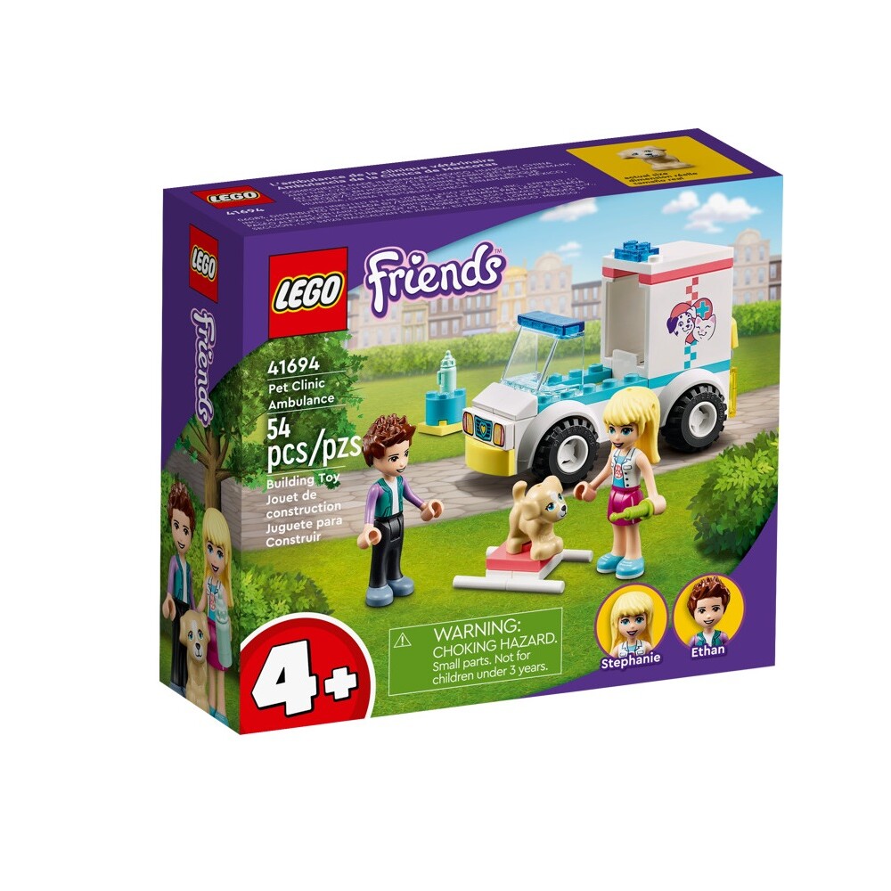 LEGO Ambulancia de la Clínica de Mascotas 54 Piezas 4+ LEGO AMBULANCIA DE LA CLÍNICA DE MASCOTAS 54PCS 4+