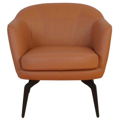 BUTACA FIJA 1 CUERPO CUERO MARRON 1002 CAMEL