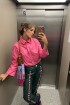 Leather Vila Shirt Chicle