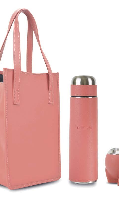 KIT MATERO BINARY ORBIT CORAL PINK GRANEADO FINO