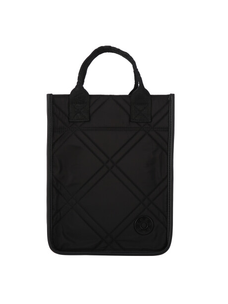 Bolso Matero Capitoneado Negro