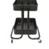 Carrito Organizador Cocina 3 Estantes Carro Con Ruedas Almacenamiento Imback Color Negro Carrito Organizador Cocina 3 Estantes Carro Con Ruedas Almacenamiento Imback Color Negro