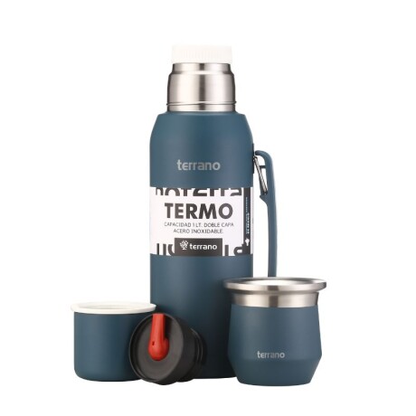 Set Acero 1LT. Mate Flap Petróleo