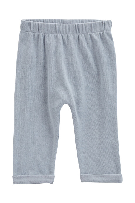 Set tres piezas de algodón, pantalón, saco y body, azules Set tres piezas de algodón, pantalón, saco y body, azules