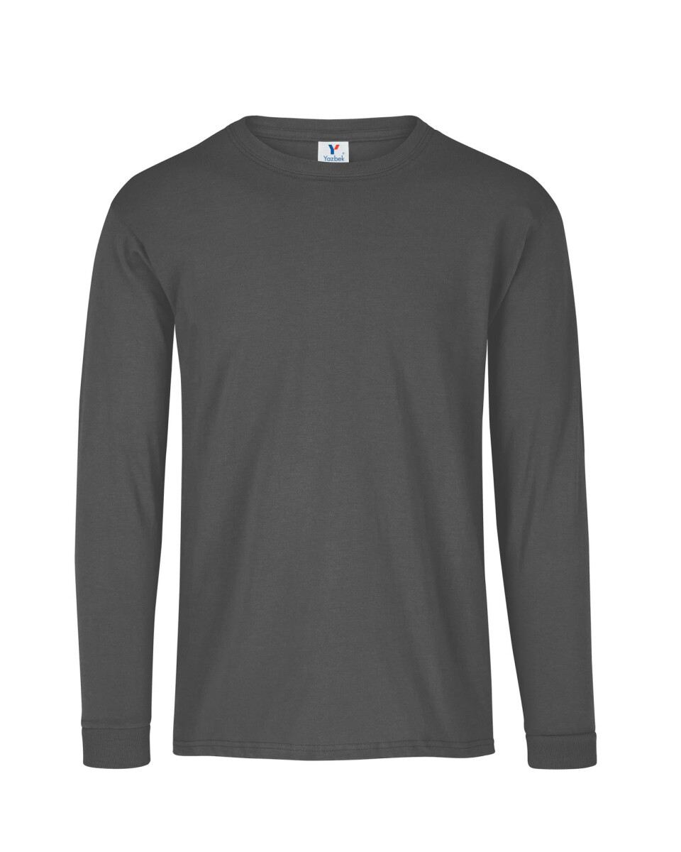 Camiseta a la base manga larga - Carbón 
