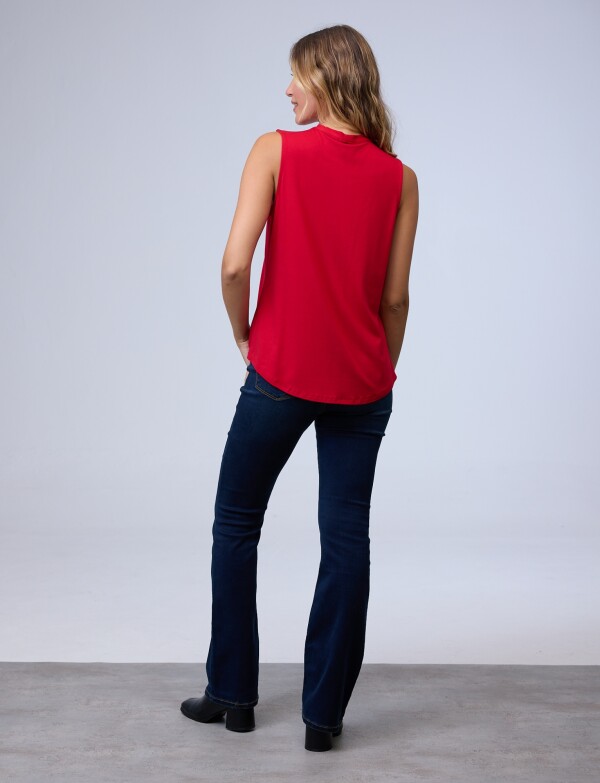 Musculosa Escote V ROJO